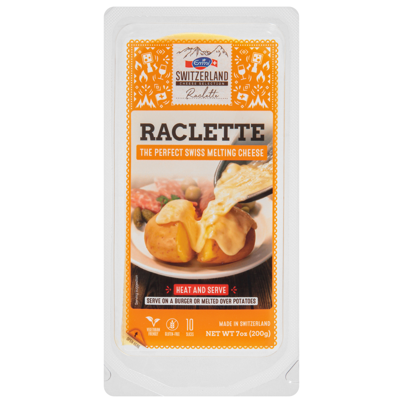 Cheese raclette pack for 4/6 people