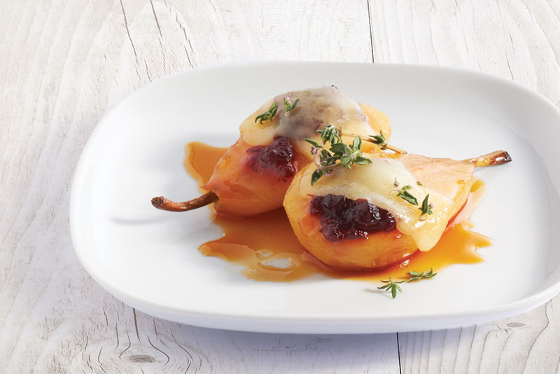Caramelized Pears with Cranberry Compote - Emmi USA