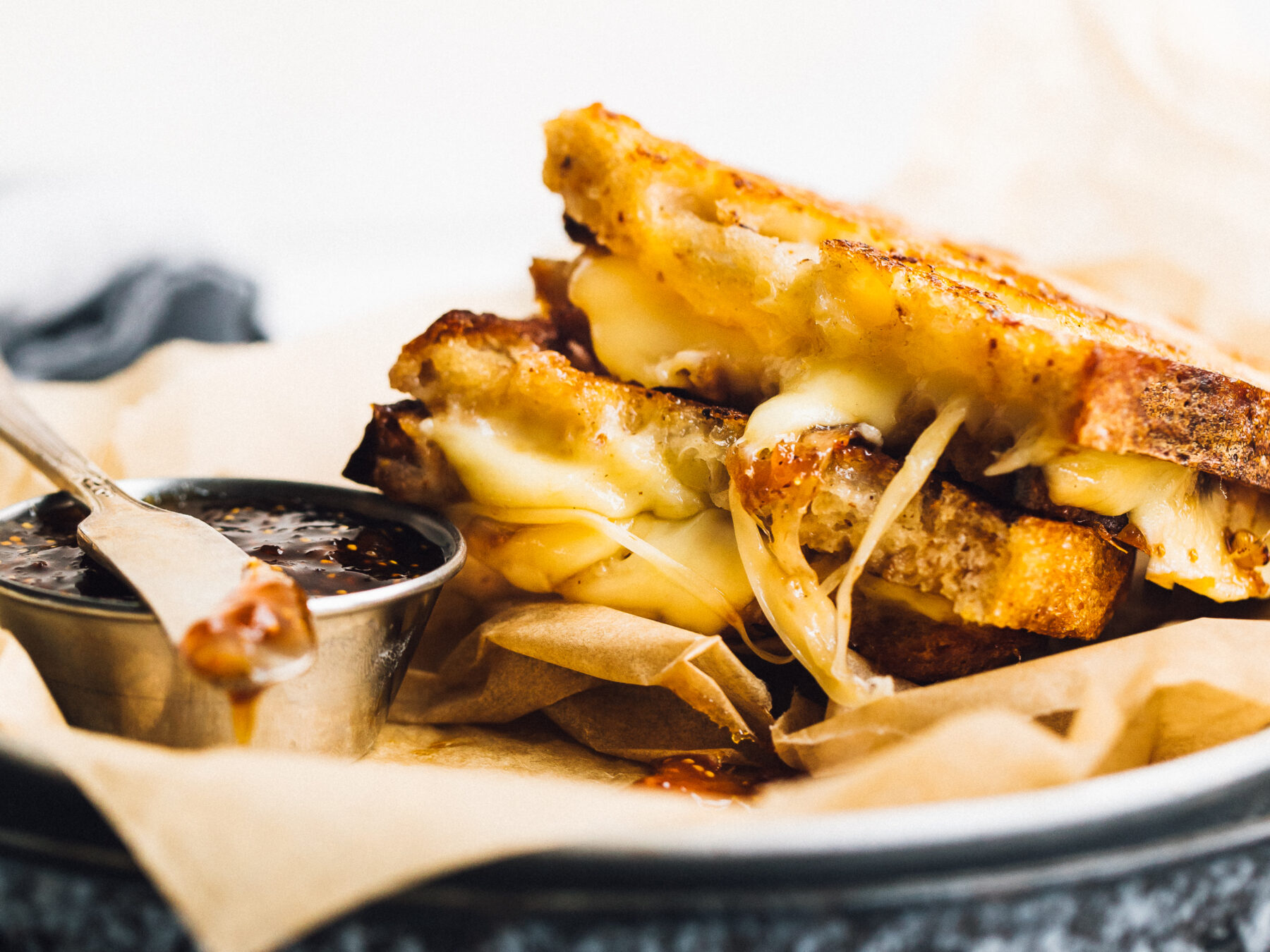 Sweet Potato and Fig Jam Grilled Cheese - Emmi USA