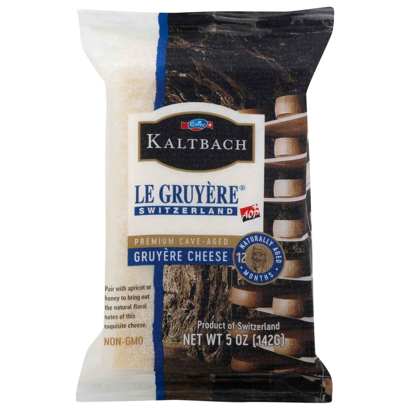 Kaltbach Cave Aged Emmental Cheese AOP/Cut & Wrapped by igourmet/Cheese