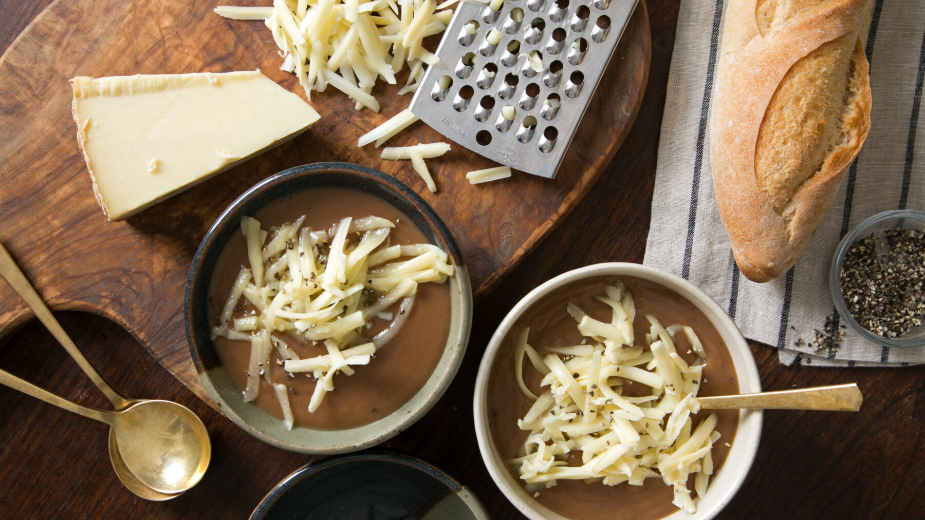 Roasted Flour Soup with Le Gruyère® Emmi USA