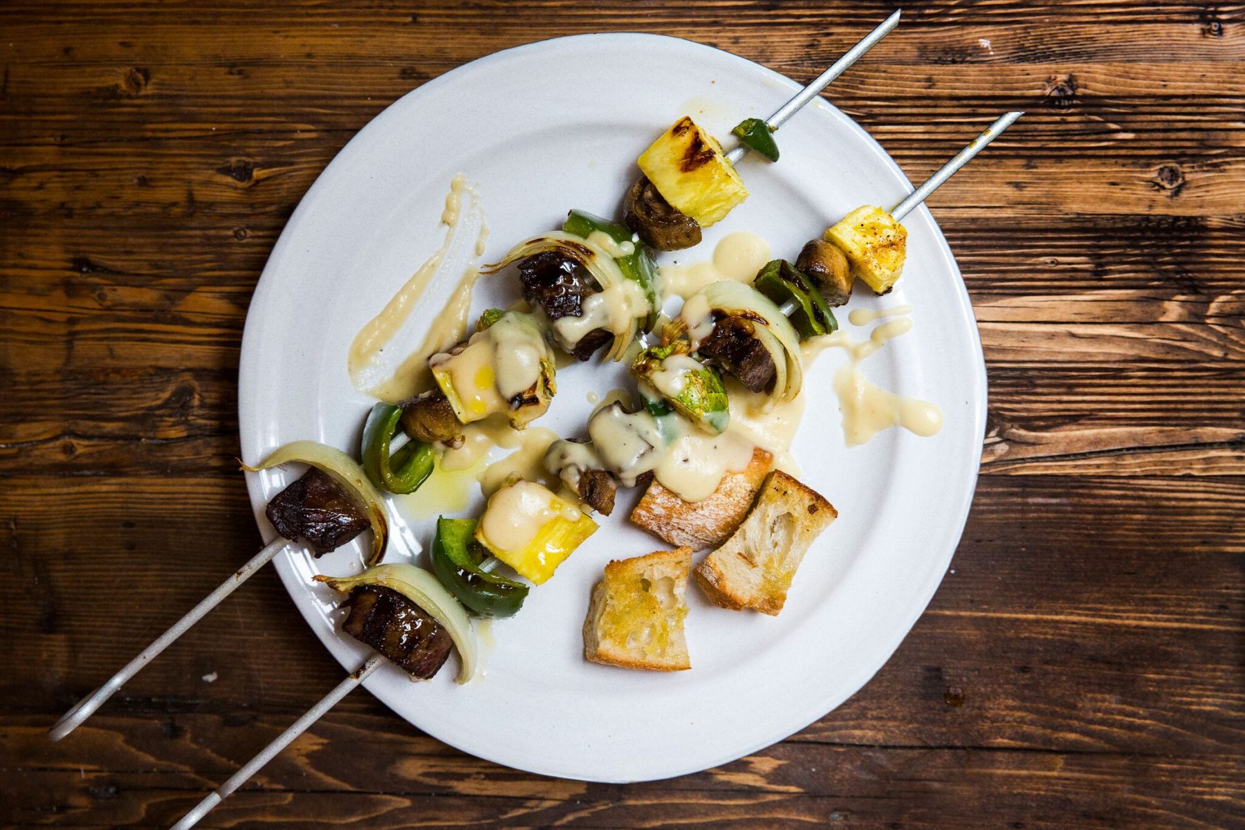 Steak Kebabs with Le Gruyère® Sauce - Emmi USA