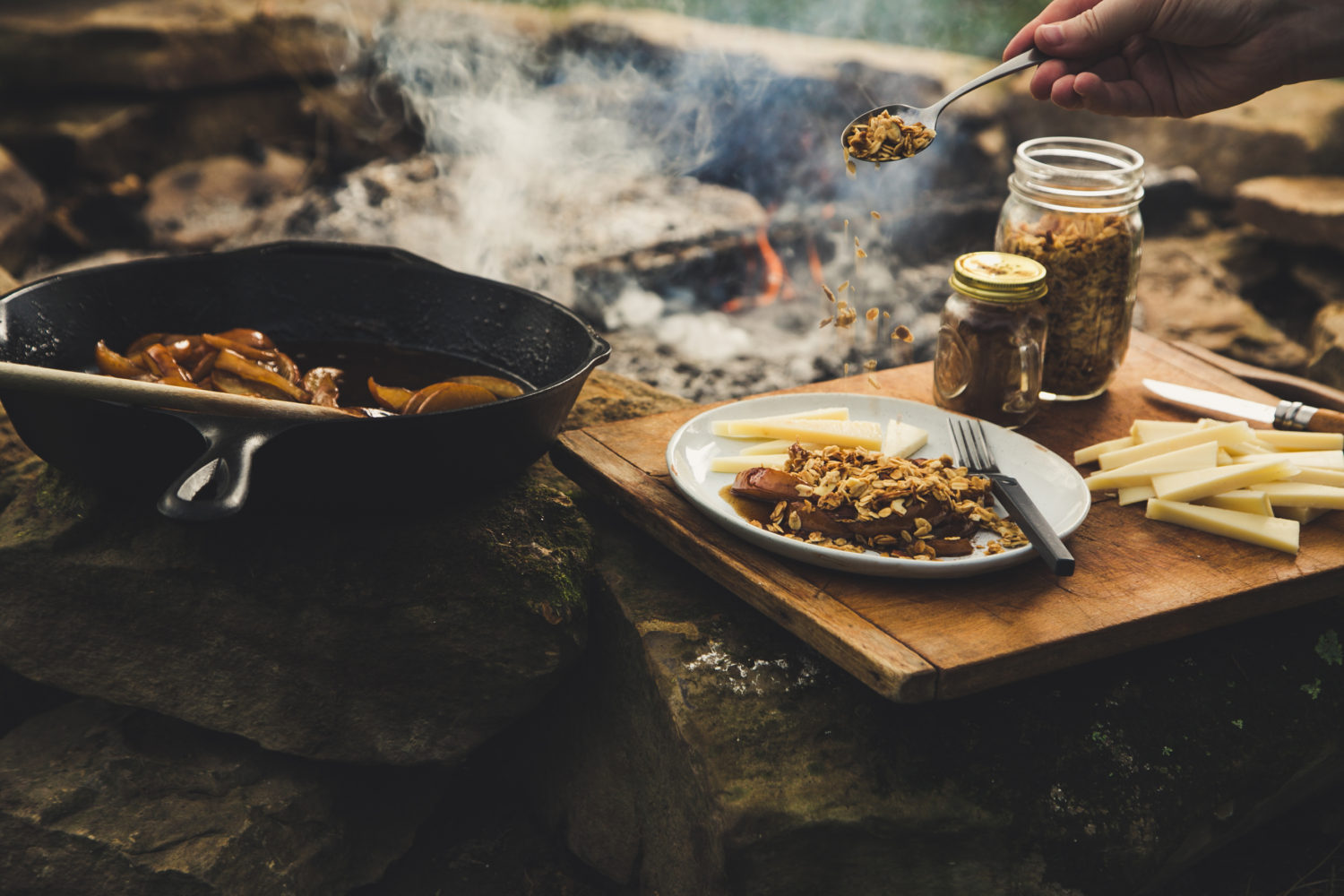 Campfire Pear Crumble with Le Gruyère® - Emmi USA